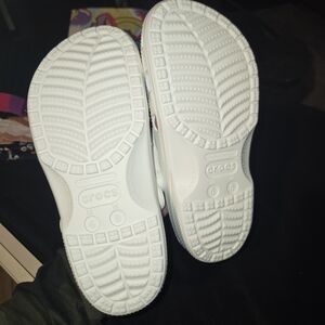 CROCS Unisex White Mules